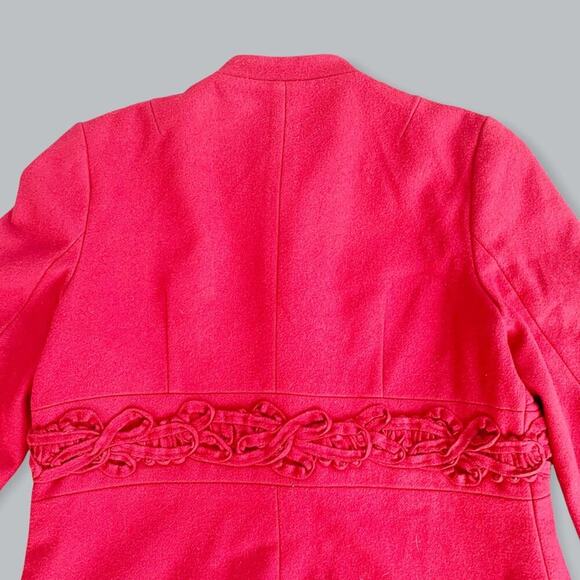 Tibi Ornate Vintage Wool Blazer Jacket Button Snaps Military Style M {See Note} - Picture 15 of 16